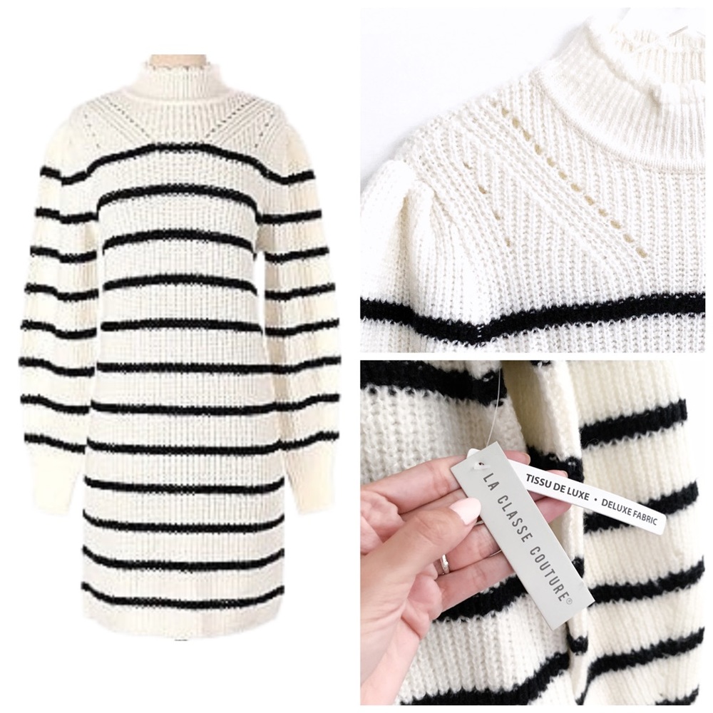 La Classe Couture Long Sleeve Dress